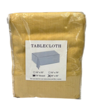 Benson Mills Cameron Tablecloth Yellow Harvest Fall 60" x 84" Textured C... - $19.77