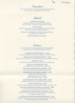 La Valencia Luncheon &amp; Dinner Menus La Valencia Hotel La Jolla California  - £24.92 GBP