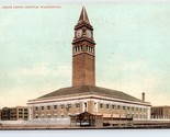 Union Railroad Depot Station Seattle Washington WA UNP DB Postcard Q9 - $3.91