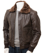  Mens Antique Brown Leather Flight Jacket: Bolberry - $135.00 - $150.00