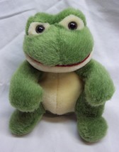 VINTAGE Russ BELIEVE THE GREEN FROG 5&quot; Plush STUFFED ANIMAL Toy 1990&#39;s - $16.34