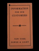 Vtg New York Power and Light Brochure Instructions Circa 1950 s Ephemera - £31.45 GBP