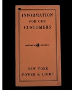 Vtg New York Power and Light Brochure Instructions Circa 1950 s Ephemera - $54.45 CAD
