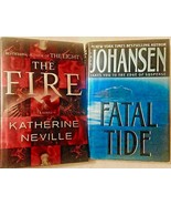Katherine Neville, THE FIRE and Iris Johansen, FATAL TIDE, 1st ed suspense HCs - £8.53 GBP