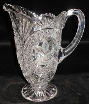Hofbauer The Byrdes Pattern 32 Oz Footed Glass Pitcher - £49.76 GBP