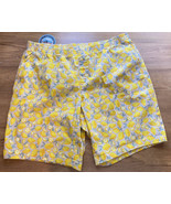 Lands’ End Mid Rise Elastic Waist Knockabout Bermuda Shorts Lemons Size 24W - £19.41 GBP