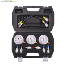 Portable Excavator Hydraulic Pressure Test Kit, Includes 3 Pressure Gaug... - $108.64