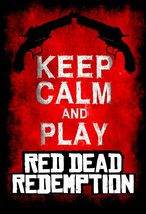 Keep Calm and Play Red Dead Redemption Poster | Exclusive Art | NEW | USA - £15.63 GBP