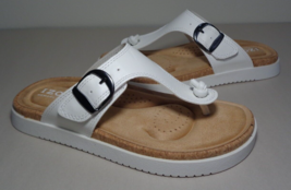Izod Size 9 M CHARCY White Thong Sandals New Women&#39;s Shoes - $98.01