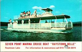 Advertising Raystown Lake Seven Point Marina Cruise Boat UNP Chrome Postcard - £2.18 GBP