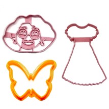 Mirabel Encanto Themed Character Set Of 3 Cookie Cutters Made in USA PR1638 - £5.58 GBP