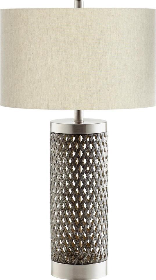Primary image for Table Lamp CYAN DESIGN FIORE Transitional 1-Light Satin Nickel Silver Linen