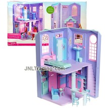 Yr 2005 Barbie City Pretty Townhouse Playset With 2 Floor Level &amp; Great Kitchen - £399.66 GBP