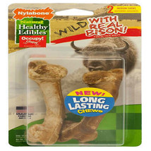 Nylabone Healthy Edibles WILD Natural Long Lasting Bison Dog Chew Treats Bison, - £6.29 GBP