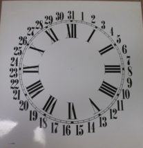 Paper Clock Dial Roman Numbers Day Numbers 11&quot; - £6.45 GBP