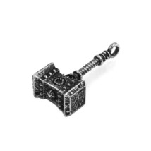 Thors Hammer Viking Necklace Stainless Steel Odin Norse Mjölnir Pendant - £13.46 GBP
