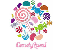 Candy Land - Machine Embroidery Design - £2.74 GBP