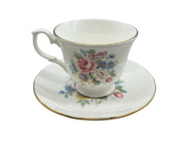 Vintage Royal Court Floral Tea Cup and Saucer Fine Bone China Made in En... - $18.49
