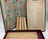 1948-1953 VTG SCRABBLE Board Game Selchow &amp; Righter Complete 100 Wood Tiles - $28.45