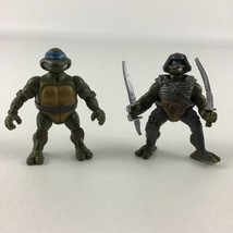 Teenage Mutant Ninja Turtle Leonardo Mini 2&quot; Figures Vintage 2002 Playmates - $19.75