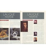 Lalique Notebook March and June 1995 Issues Rene Marie Claude at Neiman ... - £25.10 GBP