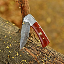 Handmade Damascus Folding Blade Pocket Knife Tactical - Hunting Skinner ... - $31.67