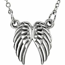 Sterling Silver Tiny Posh® Angel Wings 16-18 inch Necklace - £92.51 GBP