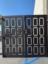 Privacy Contemporary Dual Entry Metal Gate Ornamental Garden Entry Moder... - $2,049.00