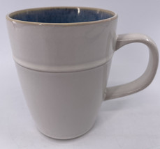 Rivera By Sonoma Home Coffee Tea Mug Cup White Cream 4 3/8&quot; Blue Inside EUC - £9.30 GBP