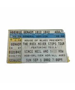 Vince Neil / Skid Row / Tesla / jackyl Concert Ticket Stub 9/1/2002 Orla... - $16.35 CAD