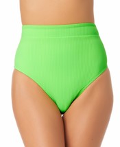 MSRP $20 California Waves Juniors High-Waist Bikini Bottoms Green Size XL - $9.90