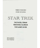 STAR TREK: THE ORIGINAL SERIES set of three unfilmed story outlines - $21.99