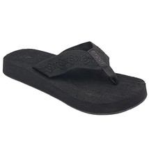 Reef Women Flip Flop Thong Sandals Sandy Size US 6 Black - £39.51 GBP