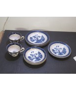 VTG 10 Blue Willow Double Phoenix Nikko Ironstone Dishes Occupied Japan - $89.10