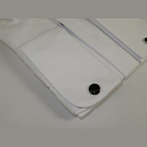 Men Tux Formal 100% Cotton Shirt MANSCHETT Turkey Slim Fit 305-01 White Wing tip image 4