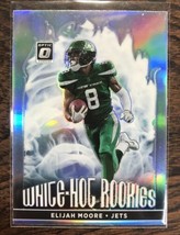 White Hot Rookies Elijah Moore #WHR-8 New York Jets Prizm 2021 Optic Football - £2.40 GBP