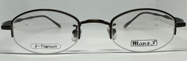 Vintage Mona-J M-019 B-Titanium Eyeglasses Antique Brown Japan Frame RARE Specs - £139.71 GBP