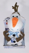 Disney Olaf&#39;s Frozen Adventure 12-inch Plush Sings and Bow Tie Lights up! New! - £12.74 GBP
