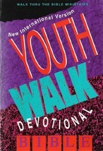 Youthwalk Devotional Bible NIV Walk Thru the Bible; Zondervan and Bruce H. Wilki - $2.49