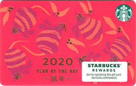 Starbucks 2020 Year of The Rat Collectible Gift Card New No Value - £4.76 GBP