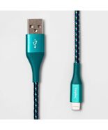 Heyday 6' Lightning to USB-A Braided Cable Ocean Teal/Navy MFi Certified - €9,58 EUR Heyday 6' Lightning to USB-A Braided Cable Ocean Teal/Navy MFi Certified - €9,58 EUR