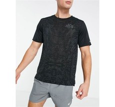 Nike Dri-FIT Men&#39;s Run Division Rise 365 Graphic Short Sleeve Print T-Shirt LG - £42.64 GBP