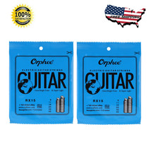 Orphee-RX15 2 Set Of 6pcs High-Carbon Steel Strings For ELECTRIC GUITAR ... - $13.99