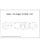2018 Hobie Pro Angler 12 Full Kayak Boat EVA Foam Teak Deck Floor Pad Fl... - £252.05 GBP