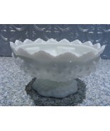 Vintage Fenton White Hobnail Candle Bowl - $36.90 CAD