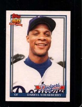 1991 Topps Traded #114 Darryl Strawberry Exmt Dodgers - £1.91 GBP