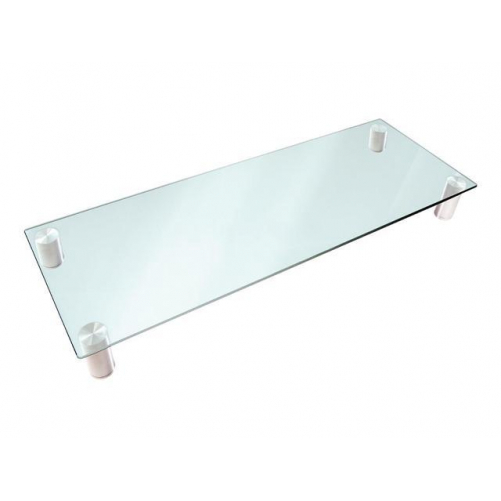 Monoprice 16356 LARGE MULTIMEDIA DESKTOP MONITOR STAND_ CLEAR GLASS - $101.08