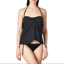 Vince Camuto Black Strapless Tankini Top Sz S Ruched V21516 NWT MSRP 94 - $27.71