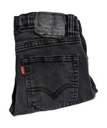 Kids Black Jeans Levis 510 Size 14 Regular Elastic Waist 27x29 (Measures... - $23.76