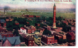 Birdseye View from Old Water Tower St Louis Missouri MO Postcard Vtg 1910s - £6.95 GBP